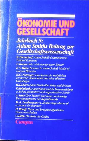 Seller image for Adam Smiths Beitrag zur Gesellschaftswissenschaft. for sale by Antiquariat Bookfarm