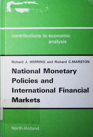 Bild des Verkufers fr National monetary policies and international financial markets. zum Verkauf von Antiquariat Bookfarm