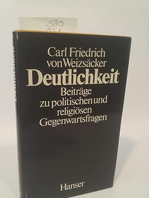 Seller image for Deutlichkeit Beiträge zu politischen und religiösen Gegenwartsfragen for sale by ANTIQUARIAT Franke BRUDDENBOOKS