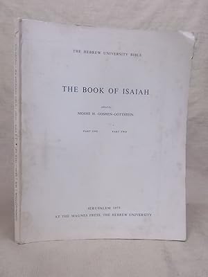 Immagine del venditore per THEHEBREW UNIVERSITY BIBLE. BOOK OF ISAIAH. venduto da Gage Postal Books