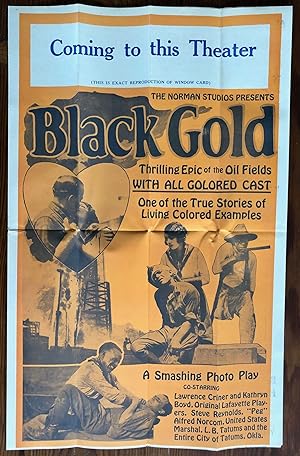Black Gold ; promotional brochure or pressbook early African American cinema