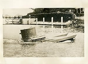 "Le nouveau TANK AMPHIBIE anglais 1931" Photo de presse originale G. DEVRED / Agence ROL Paris (1...