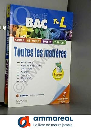 Image du vendeur pour Toutes les matires Tle L mis en vente par Ammareal