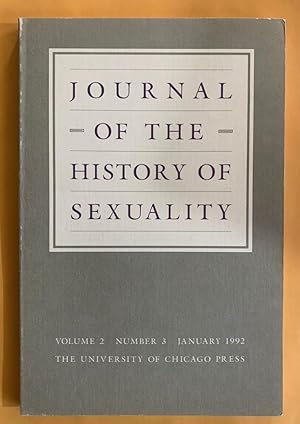 Image du vendeur pour Journal of the History of Sexuality: Volume 2, Number 3, January 1992, "Special Issue, Part 2: The State, Society, and the Regulation of Sexuality in Modern Europe." mis en vente par Exchange Value Books