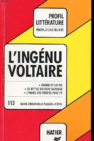 Bild des Verkufers fr L'ingnu Voltaire Collection Profil d'une oeuvre zum Verkauf von Le-Livre