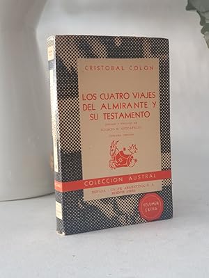 Image du vendeur pour Los cuatro viajes del Almirante y su testamento.Coleccin Austral, 633. mis en vente par Librera Miau