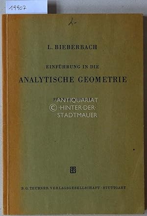 Immagine del venditore per Einfhrung in die analytische Geometrie. venduto da Antiquariat hinter der Stadtmauer