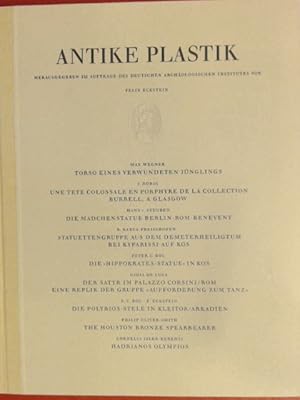 Antike Plastik. Lieferung XV, Teil 1-9.