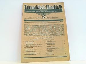 Kriminalistische Monatshefte - Zeitschrift für die gesamte Kriminalistische Wissenschaft und Prax...