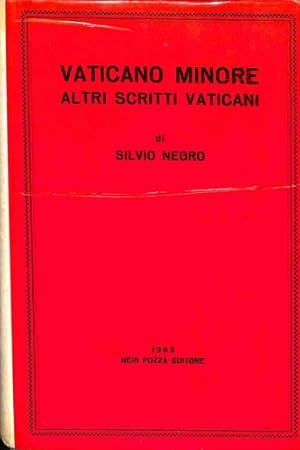 Seller image for Vaticano minore. Altri scritti vaticani. for sale by FIRENZELIBRI SRL