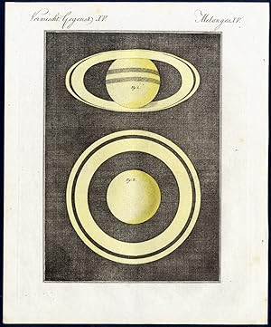 Der Planet Saturn mit seinen Ringen. - Planet Saturn and its rings.