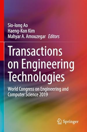 Bild des Verkufers fr Transactions on Engineering Technologies : World Congress on Engineering and Computer Science 2019 zum Verkauf von AHA-BUCH GmbH