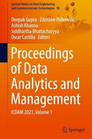 Seller image for Proceedings of Data Analytics and Management : ICDAM 2021, Volume 1 for sale by AHA-BUCH GmbH