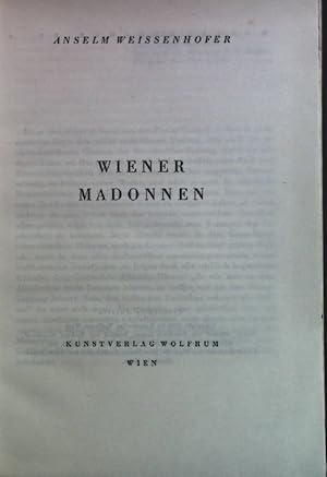 Seller image for Wiener Madonnen. for sale by books4less (Versandantiquariat Petra Gros GmbH & Co. KG)