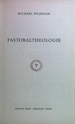 Bild des Verkufers fr Pastoraltheologie. zum Verkauf von books4less (Versandantiquariat Petra Gros GmbH & Co. KG)