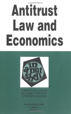 Seller image for Antitrust Law and Economics in a Nutshell (Nutshells) for sale by Pieuler Store