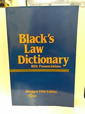 Seller image for Black's Law Dictionary: Abridged Fifth Edition for sale by Pieuler Store