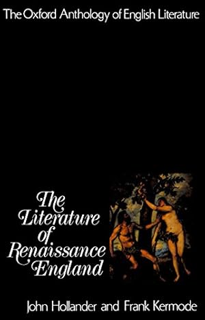 Imagen del vendedor de The Literature of Renaissance England a la venta por Pieuler Store