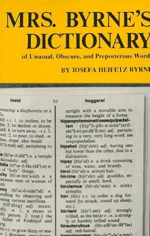 Seller image for Mrs Byrne's Dictionary of Unusual, Obscure, and Preposterous Words for sale by Pieuler Store