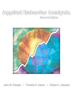 Image du vendeur pour Applied Behavior Analysis mis en vente par Pieuler Store