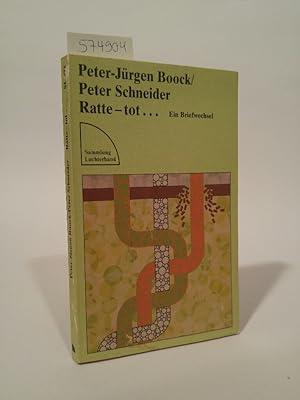 Seller image for Ratte - tot . Ein Briefwechsel. for sale by ANTIQUARIAT Franke BRUDDENBOOKS