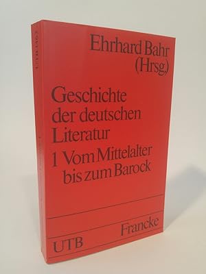 Bild des Verkufers fr Geschichte der deutschen Literatur Band 1 zum Verkauf von ANTIQUARIAT Franke BRUDDENBOOKS