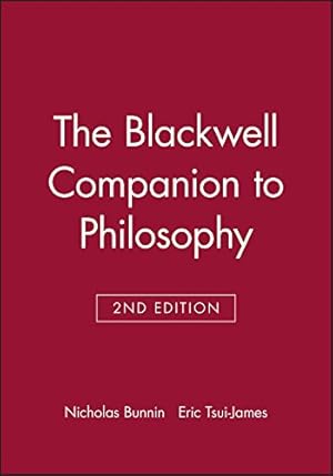 Immagine del venditore per The Blackwell Companion to Philosophy venduto da Pieuler Store