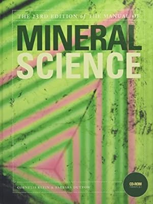 Immagine del venditore per Manual of Mineral Science venduto da Pieuler Store