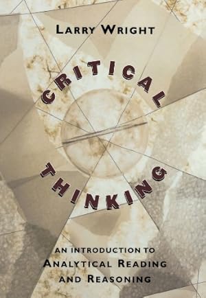 Imagen del vendedor de Critical Thinking: An Introduction to Analytical Reading and Reasoning a la venta por Pieuler Store