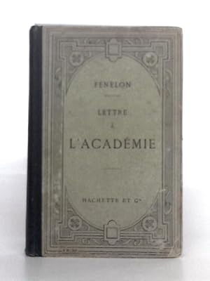 Bild des Verkufers fr Lettre A L' Academie zum Verkauf von World of Rare Books