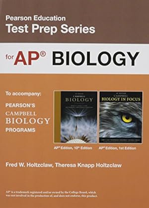 Seller image for PHED 14 PREPARING FOR THE BIOLOGY AP EXAM (P) for sale by Pieuler Store