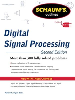 Seller image for Schaums Outline of Digital Signal Processing, 2nd Edition (Schaum's Outlines) for sale by Pieuler Store