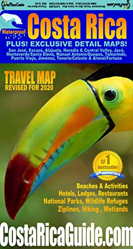 Bild des Verkufers fr Waterproof Travel Map Of Costa Rica zum Verkauf von Pieuler Store