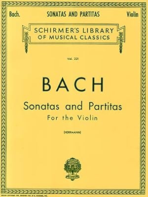 Image du vendeur pour J.S. Bach Sonatas And Partitas For The Violin Vln (Schirmer's Library of Musical Classics) mis en vente par Pieuler Store