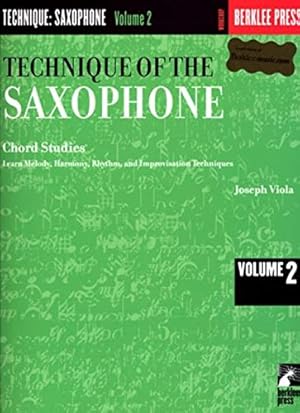 Imagen del vendedor de Technique of the Saxophone - Volume 2: Chord Studies a la venta por Pieuler Store