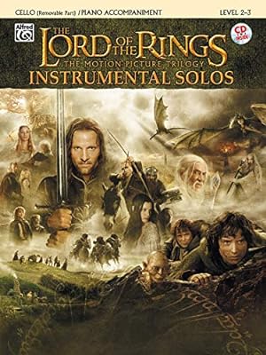 Imagen del vendedor de The Lord of the Rings Instrumental Solos for Strings: Cello (with Piano Acc.), Book & CD (Pop Instrumental Solo Series) a la venta por Pieuler Store