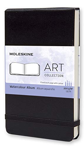 Imagen del vendedor de Moleskine Art Watercolor Album, Hard Cover, Pocket (3.5" x 5.5") Plain/Blank, Black, 60 Pages a la venta por Pieuler Store