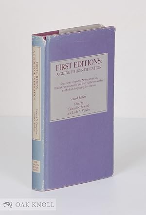 Seller image for FIRST EDITIONS, A GUIDE TO IDENTIFICATION. STATEMENTS OF SELECTED PUBL for sale by Oak Knoll Books, ABAA, ILAB