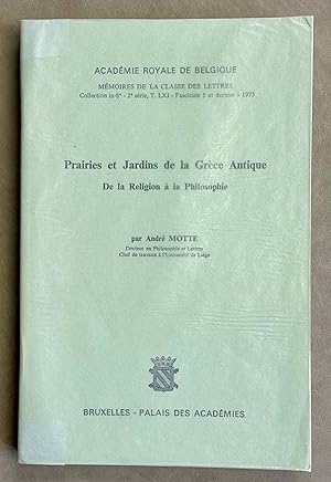 Prairies et Jardins de la Grèce Antique. De la religion à la philosophie