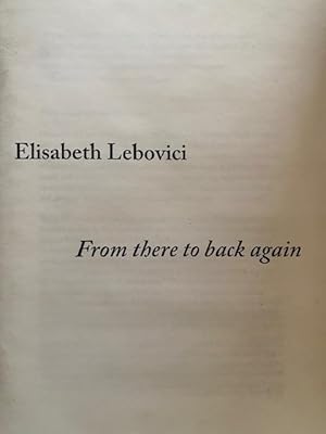 Zoe Leonard & Elisabeth Lebovici: The politics of contemplation. Elisabeth Lebovici: From there t...