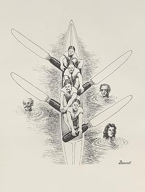 "Gravure de BONNOT" Planche originale entoilée début 1900