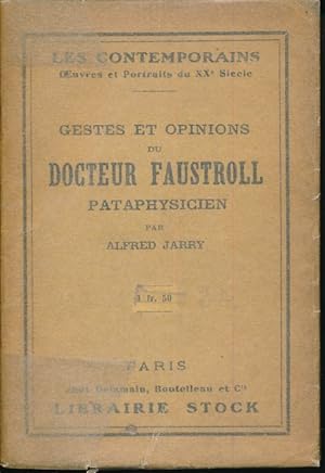 Image du vendeur pour Gestes et opinions du docteur Faustroll pataphysicien mis en vente par LIBRAIRIE GIL-ARTGIL SARL