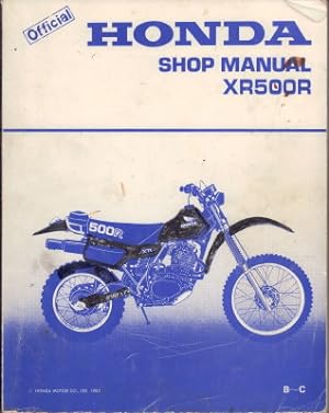 Official Honda Shop Manual XR500R.