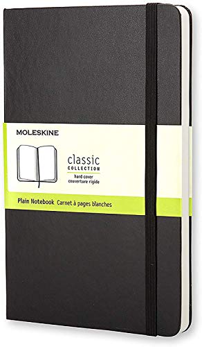 Bild des Verkufers fr Moleskine Classic Notebook, Hard Cover, Large (5" x 8.25") Plain/Blank, Black, 240 Pages zum Verkauf von Pieuler Store