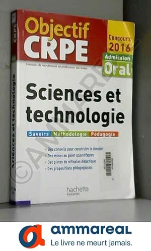 Immagine del venditore per Objectif CRPE Sciences et technologie - 2016 venduto da Ammareal