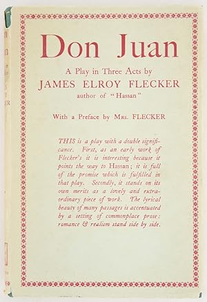Don Juan. A Play in Three Acts. With a Preface by Hellé Flecker.
