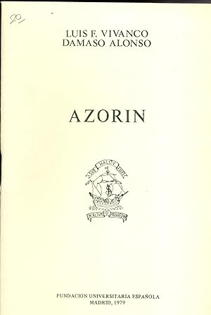 Imagen del vendedor de AZORIN a la venta por CA Libros