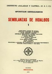 Seller image for SEMBLANZAS DE HIDALGOS for sale by CA Libros