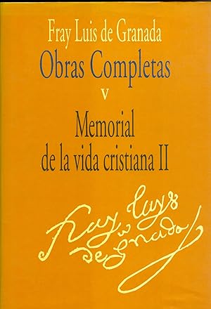 Seller image for Obras completas de Fray Luis de Granada. Vol. V. Memorial de la vida cristiana II for sale by CA Libros