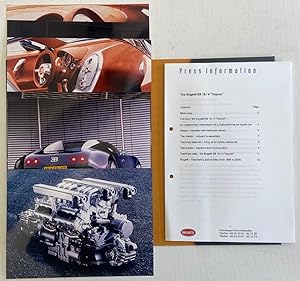 Press Kit for 1999 Bugatti 18/4 Veyron Concept Car with photos Predating the First Manufactured B...